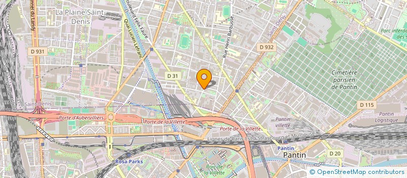 localisation de l'entreprise MONSIEUR ALIQUO ANDREI  AUBERVILLIERS