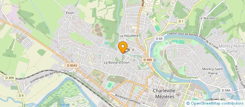 localisation de l'entreprise MONSIEUR ALIREZA AHMADI  CHARLEVILLE-MEZIERES