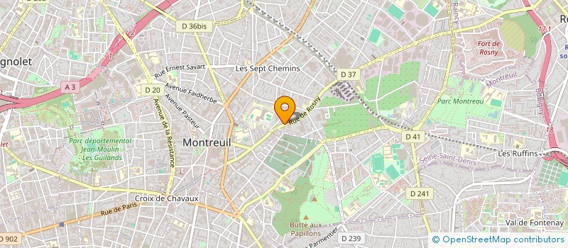 localisation de l'entreprise MONSIEUR ALIREZA AHMADI YAZDI à MONTREUIL