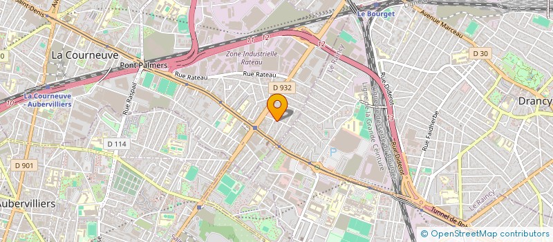 localisation de l'entreprise MONSIEUR ALIREZA NEDJATI  LA COURNEUVE