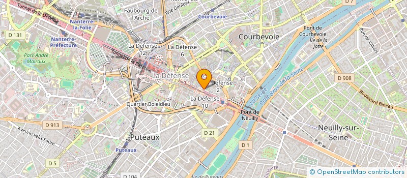 localisation de l'entreprise MONSIEUR ALIREZA TAYEB VA TAHER à COURBEVOIE