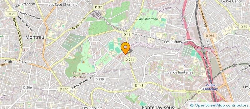 localisation de l'entreprise MONSIEUR ALIRIO MORA CASTRO à MONTREUIL