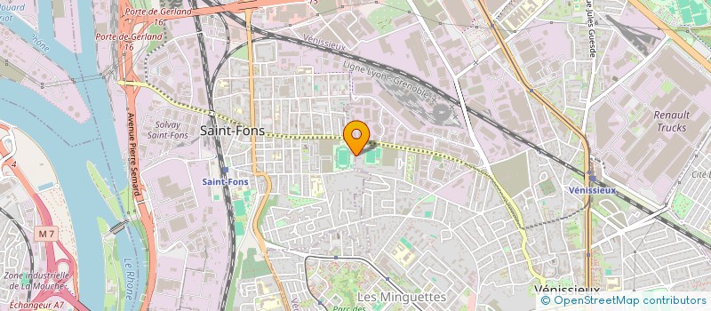 localisation de l'entreprise MONSIEUR ALIRIZA AYDIN  VENISSIEUX