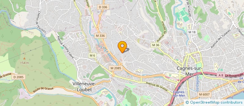 localisation de l'entreprise MONSIEUR ALISH MEHMEDOV à CAGNES-SUR-MER