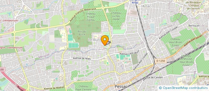 localisation de l'entreprise MONSIEUR ALISSON MATHURIN  MERIGNAC