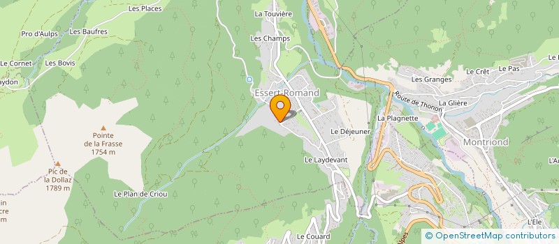 localisation de l'entreprise MONSIEUR ALISTAIR COOKE  ESSERT-ROMAND