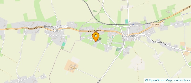 localisation de l'entreprise MONSIEUR ALISTAIR CRETE  LES LOGES