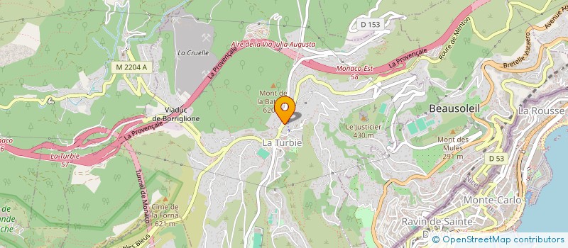 localisation de l'entreprise MONSIEUR ALISTER TOMATIS  LA TURBIE