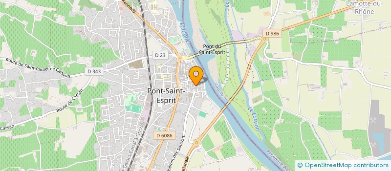 localisation de l'entreprise MONSIEUR ALIX FRADET  PONT-SAINT-ESPRIT