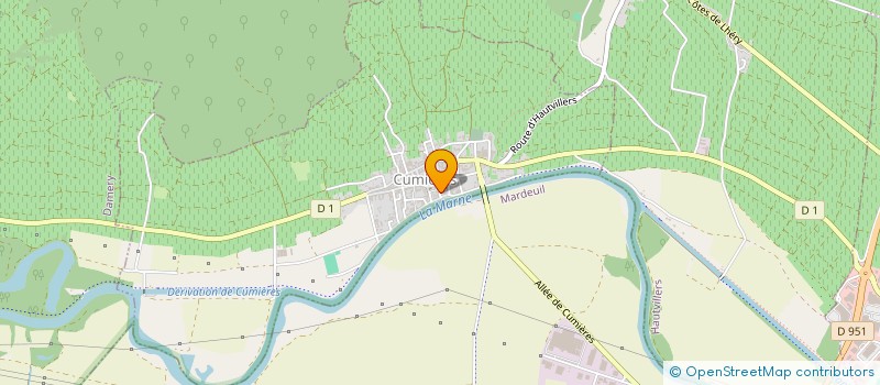 localisation de l'entreprise MONSIEUR ALIX GUENEAU  CUMIERES