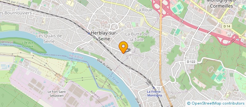 localisation de l'entreprise MONSIEUR ALIX LAUNAY  PIERRELAYE