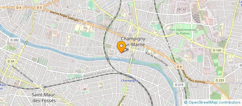 localisation de l'entreprise MONSIEUR ALIX LEROUX à CHAMPIGNY-SUR-MARNE