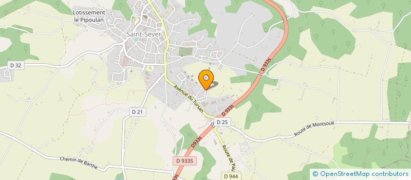 localisation de l'entreprise MONSIEUR ALIX MAURIN  SAINT-SEVER