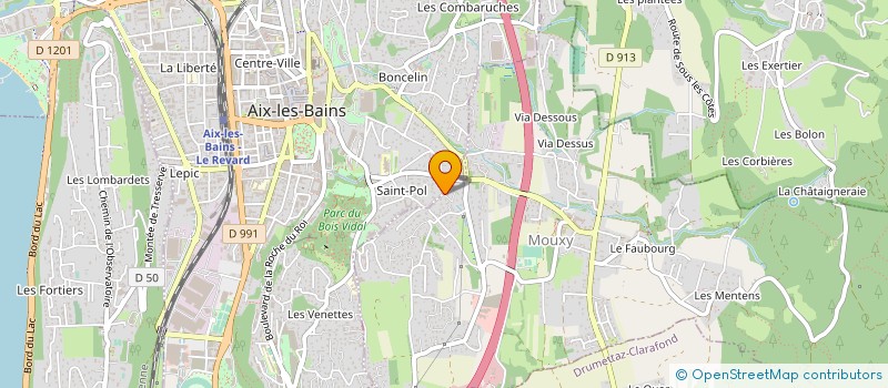 localisation de l'entreprise MONSIEUR ALIX MUSSARD à AIX-LES-BAINS