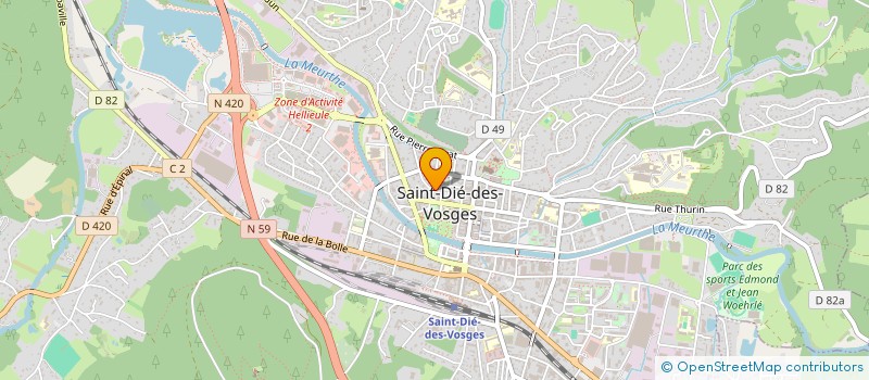 localisation de l'entreprise MONSIEUR ALIX SALLES à SAINT-DIE-DES-VOSGES