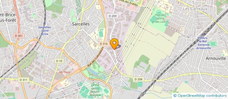 localisation de l'entreprise MONSIEUR ALIYU YESUFU  SARCELLES