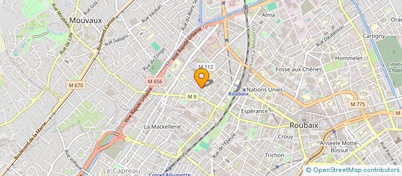 localisation de l'entreprise MONSIEUR ALKALY KONTE à LA COURNEUVE
