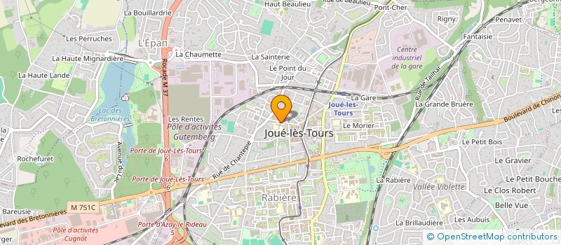 localisation de l'entreprise MONSIEUR ALKHASSANE MAKANERA  JOUE-LES-TOURS