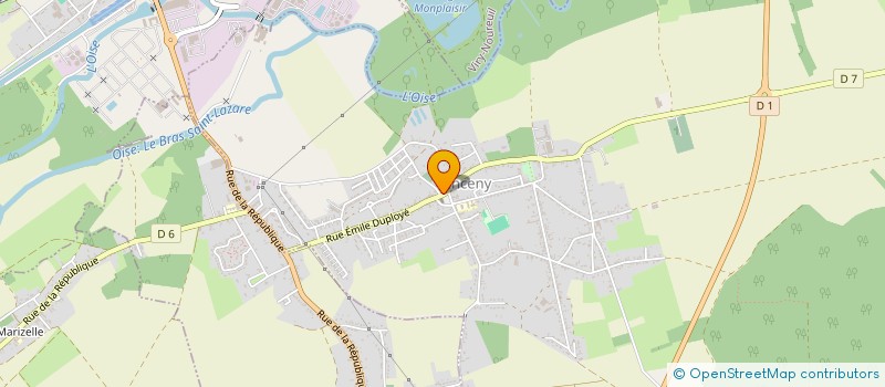 localisation de l'entreprise MONSIEUR ALKIME CONDE  SINCENY