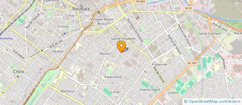 localisation de l'entreprise MONSIEUR ALLA NDIAYE  ROUBAIX