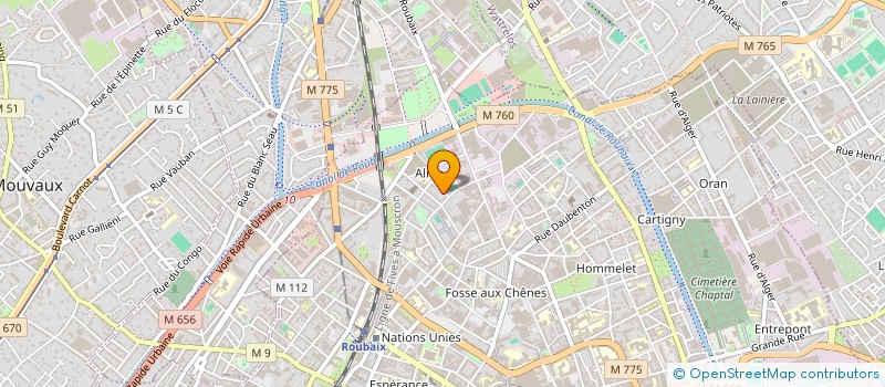 localisation de l'entreprise MONSIEUR ALLAEDDINE CHAIBI  ROUBAIX