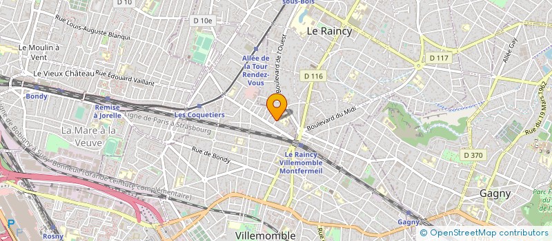 localisation de l'entreprise MONSIEUR ALLAH KERZAZI  VILLEMOMBLE