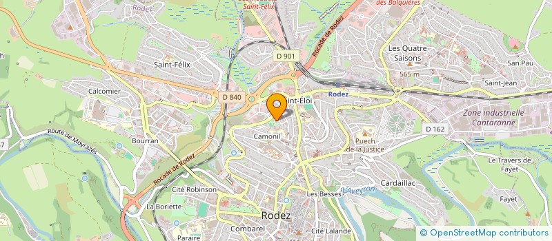 localisation de l'entreprise MONSIEUR ALLAHDAD ABDULL RAHIMZAI  RODEZ