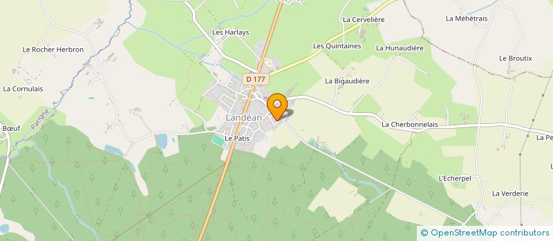 localisation de l'entreprise MONSIEUR ALLAIN JOURDAN  LANDEAN