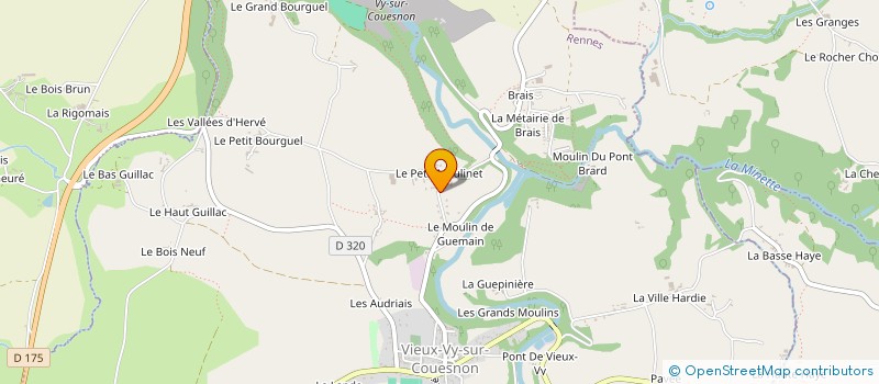 localisation de l'entreprise MONSIEUR ALLAIN LABBE à VIEUX-VY-SUR-COUESNON
