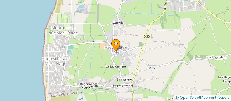 localisation de l'entreprise MONSIEUR ALLAIN MAHE  HAUTEVILLE-SUR-MER