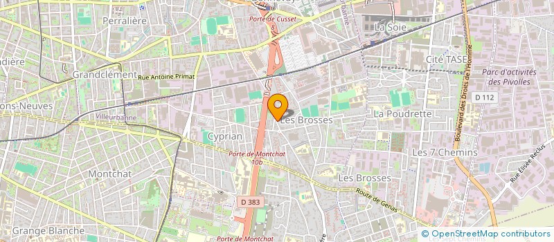 localisation de l'entreprise MONSIEUR ALLAIRE DAMBA  VILLEURBANNE