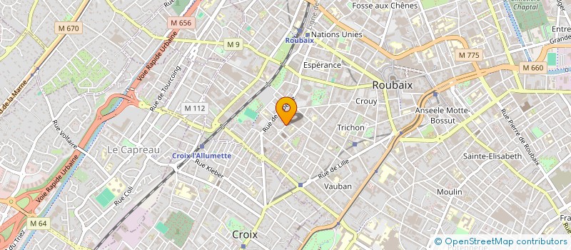 localisation de l'entreprise MONSIEUR ALLAL BOUCHLAGHEM  ROUBAIX