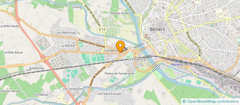 localisation de l'entreprise MONSIEUR ALLAL LHAMAR à BEZIERS