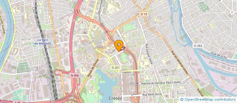 localisation de l'entreprise MONSIEUR ALLAN AHDJOUDJ  CRETEIL