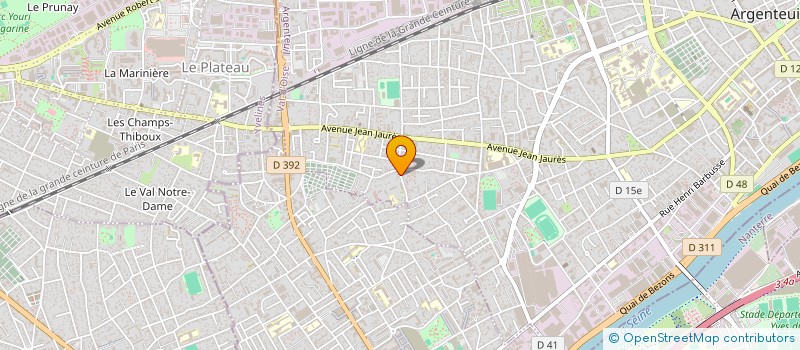 localisation de l'entreprise MONSIEUR ALLAN AKMOUSSI--CARVALHO  ARGENTEUIL