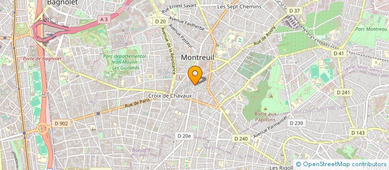 localisation de l'entreprise MONSIEUR ALLAN AMIC à MONTREUIL