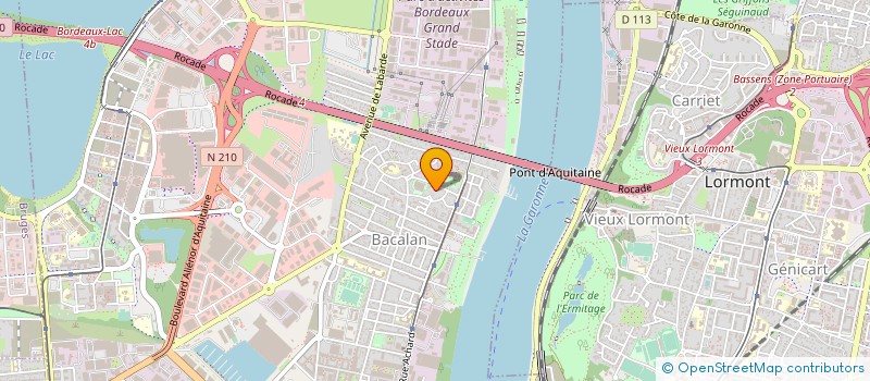 localisation de l'entreprise MONSIEUR ALLAN ANDRIANASOLO  BORDEAUX