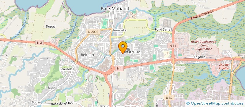 localisation de l'entreprise MONSIEUR ALLAN ARCONTE  BAIE MAHAULT