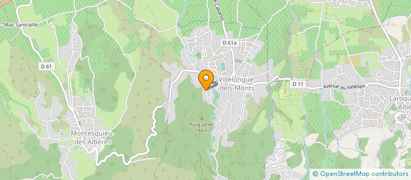 localisation de l'entreprise MONSIEUR ALLAN AVRILLEAU  VILLELONGUE-DELS-MONTS