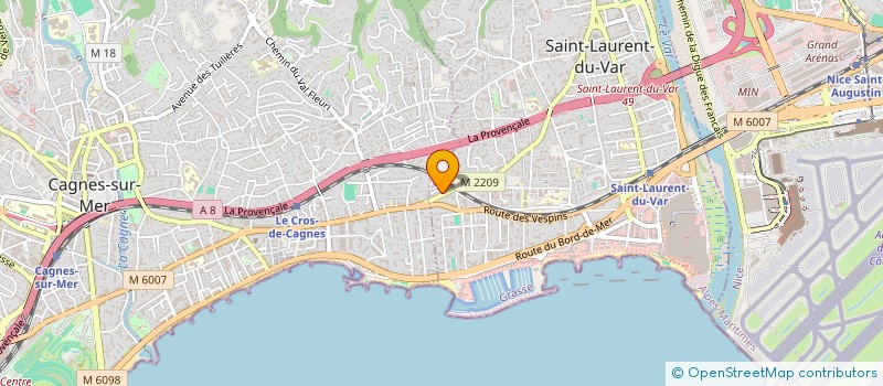 localisation de l'entreprise MONSIEUR ALLAN BEHAR à SAINT-LAURENT-DU-VAR