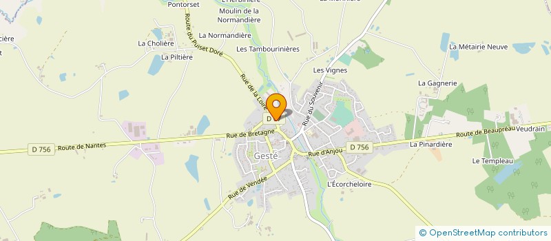 localisation de l'entreprise MONSIEUR ALLAN BENAITEAU à BEAUPREAU-EN-MAUGES