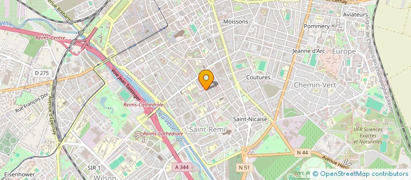 localisation de l'entreprise MONSIEUR ALLAN CARRE  REIMS