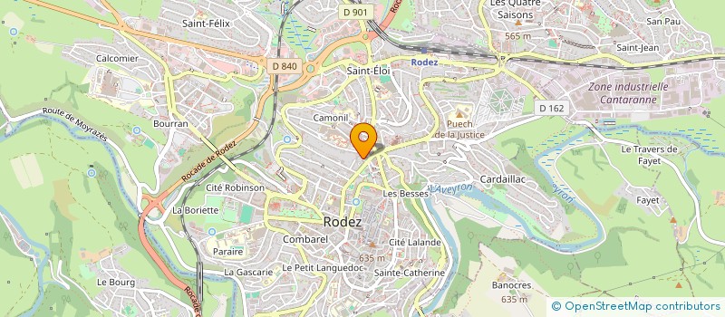 localisation de l'entreprise MONSIEUR ALLAN CARRIE  RODEZ