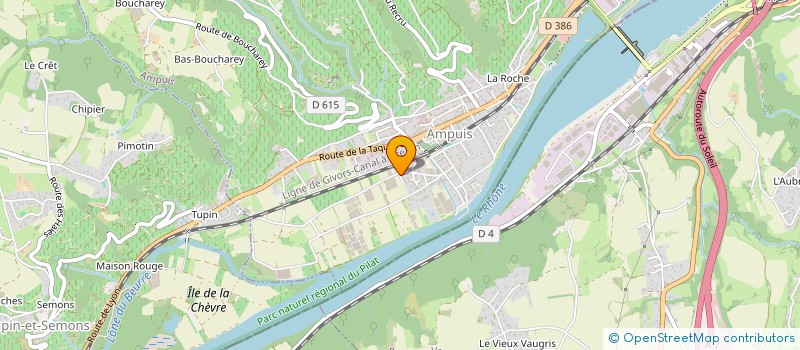 localisation de l'entreprise MONSIEUR ALLAN CHAPUIS  AMPUIS