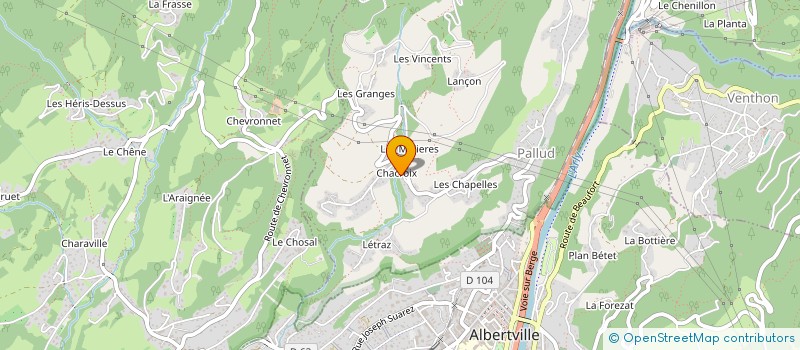 localisation de l'entreprise MONSIEUR ALLAN CHARVIER  PALLUD