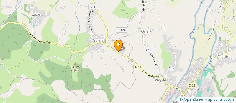 localisation de l'entreprise MONSIEUR ALLAN CHAUVEL  GARRIS