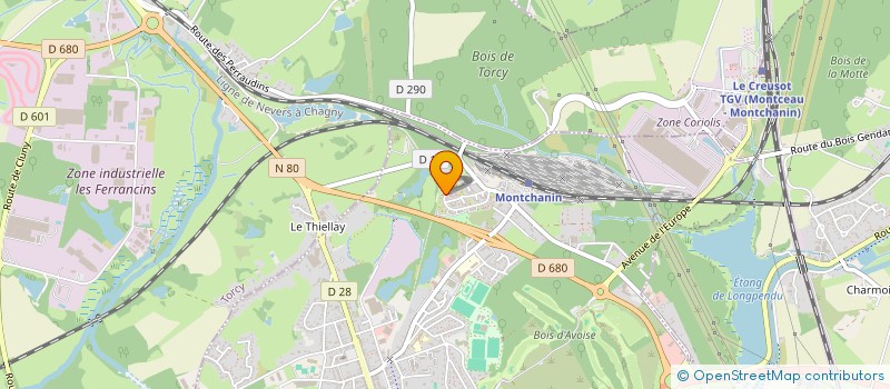 localisation de l'entreprise MONSIEUR ALLAN COTHENET  SAINT-SYMPHORIEN-DE-MARMAGNE