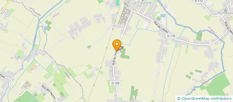 localisation de l'entreprise MONSIEUR ALLAN CREPELLE  LA COUTURE