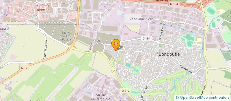 localisation de l'entreprise MONSIEUR ALLAN DEGOUZON  BONDOUFLE