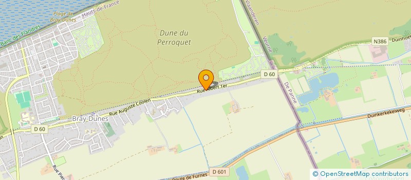 localisation de l'entreprise MONSIEUR ALLAN DELHAYE  BRAY-DUNES